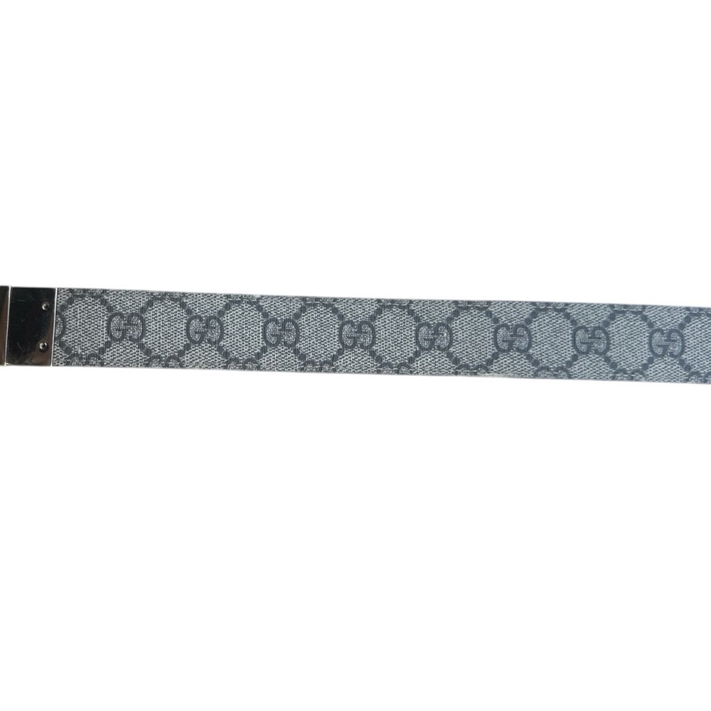 GUCCI Monogram Double G Reversible Mauve Pink Leather Gold Women's Belt 38” - Picture 6 of 13